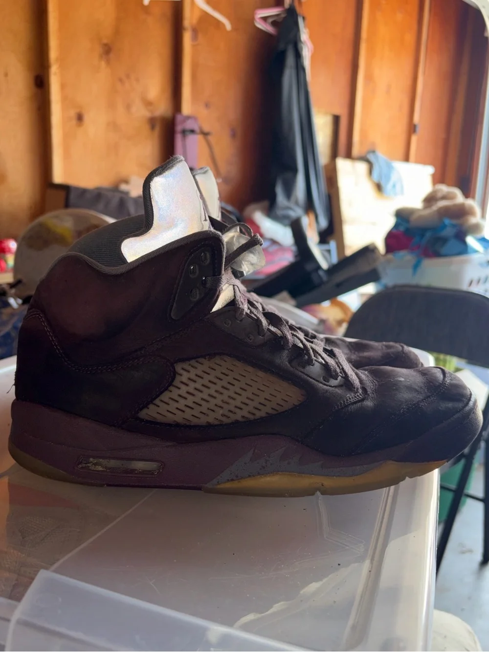 Air Jordan 5 Retro SE Burgundy Sneaker size 12